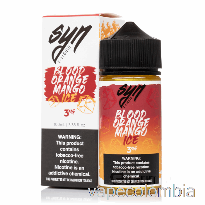 Vape Desechable Ice Blood Naranja Mango - Syn Liquids - 100ml 6mg